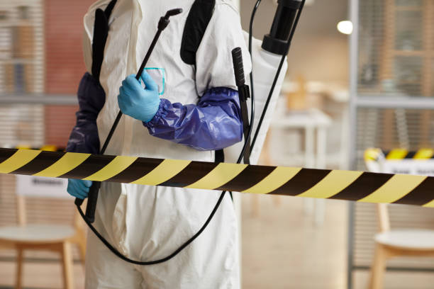 Professional Biohazard technician working in Marion, TX